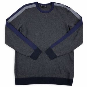 M&S Jumper Sweater Men's Crewneck Knit Grey Large - New Without Tags